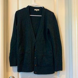 Madewell cardigan- size S dark green color